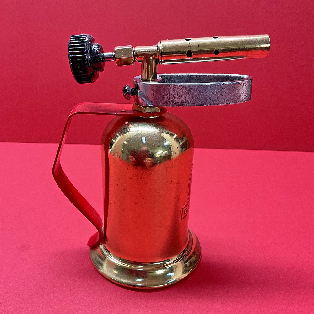Vintage LENK Brass Gasoline Blowtorch