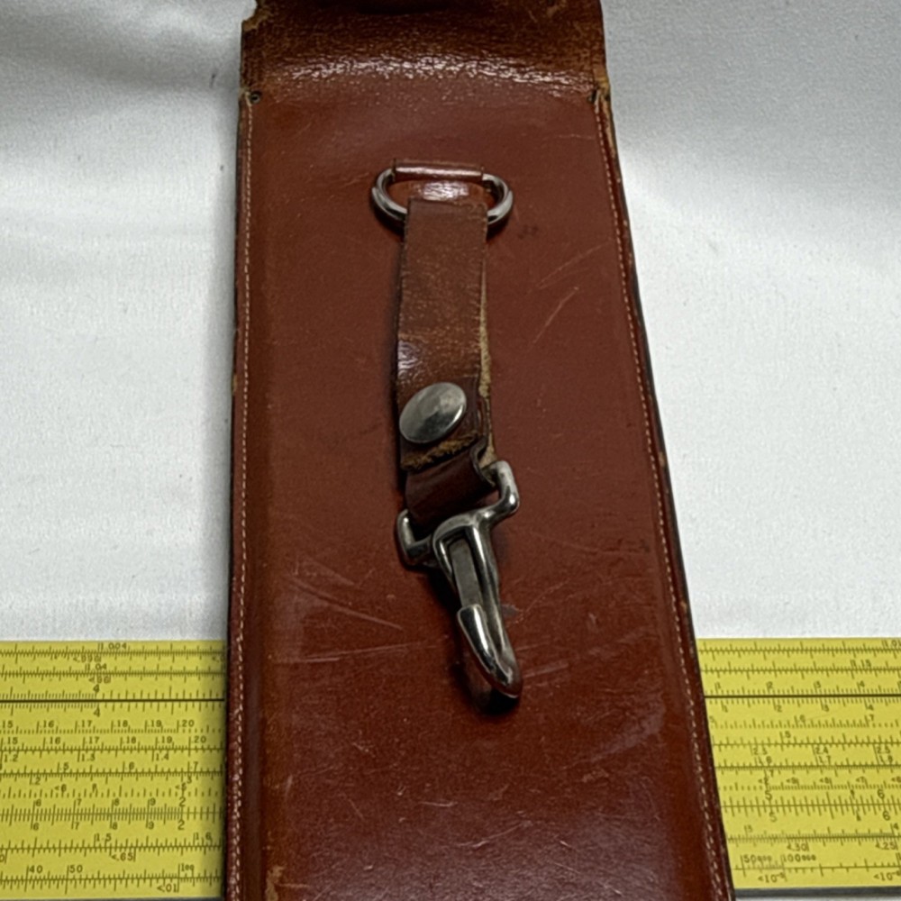 Vintage Pickett Slide Rule With Brown Leather Case