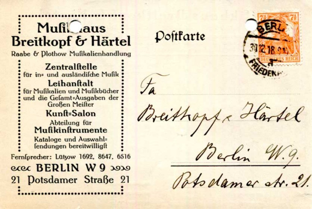 Max Bruch ROMANTIC COMPOSER autograph letter signed & mounted
