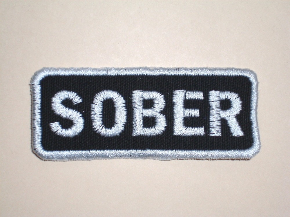 SOBER  Biker Vest Patch