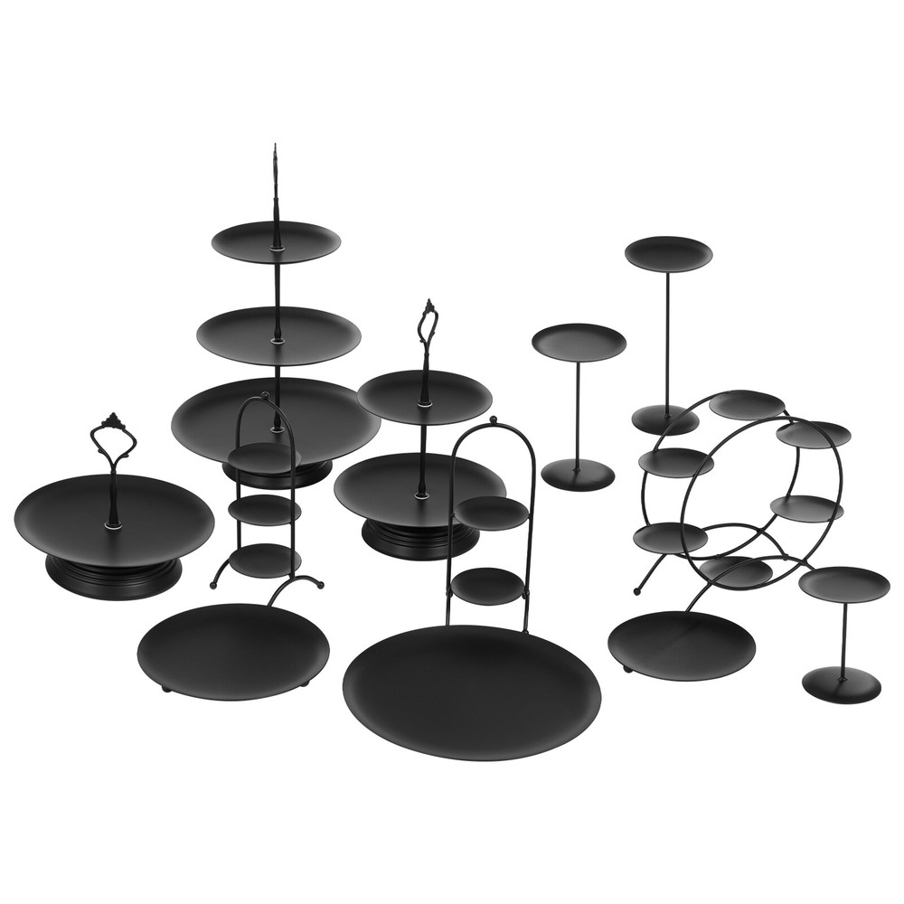 Dessert Cake Stand Set Metal Dessert Table Stand For Macarons Ssorted Pastries