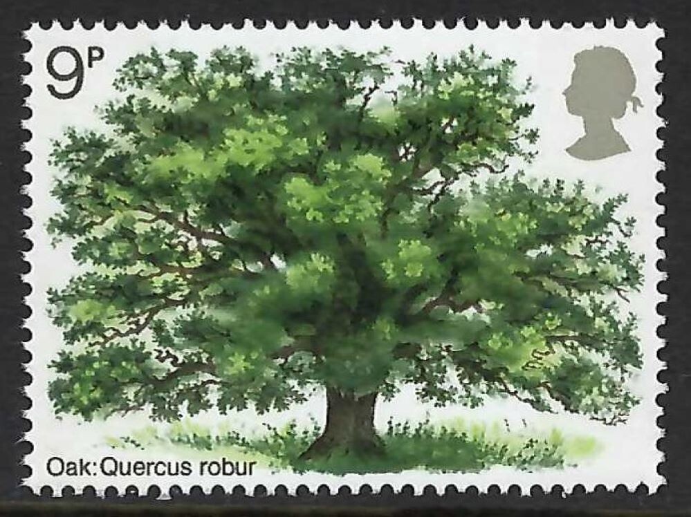 Oak Tree on 1973 stamp