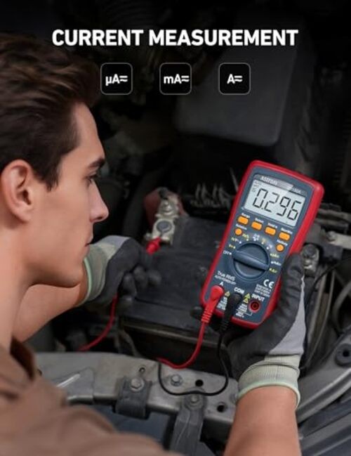 Digital Multimeter, TRMS 4000 Counts Volt Meter (Manual and Auto Ranging);