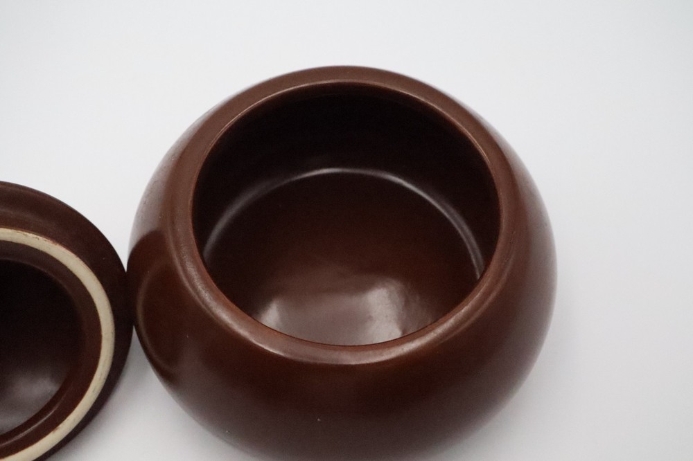 Hershey Kiss Shaped Ceramic Lidded Jar Brown Chocolate Candy Style Decor TC2006