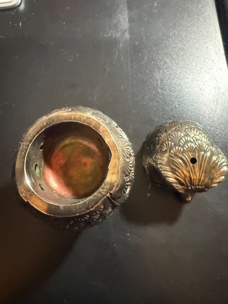 Metal Owl Incense Burner Japan