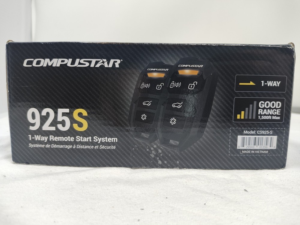 Compustar CS925-S 1-Way 1500-FT Remote Starter + BLADE-AL Bypass Module CS920-S