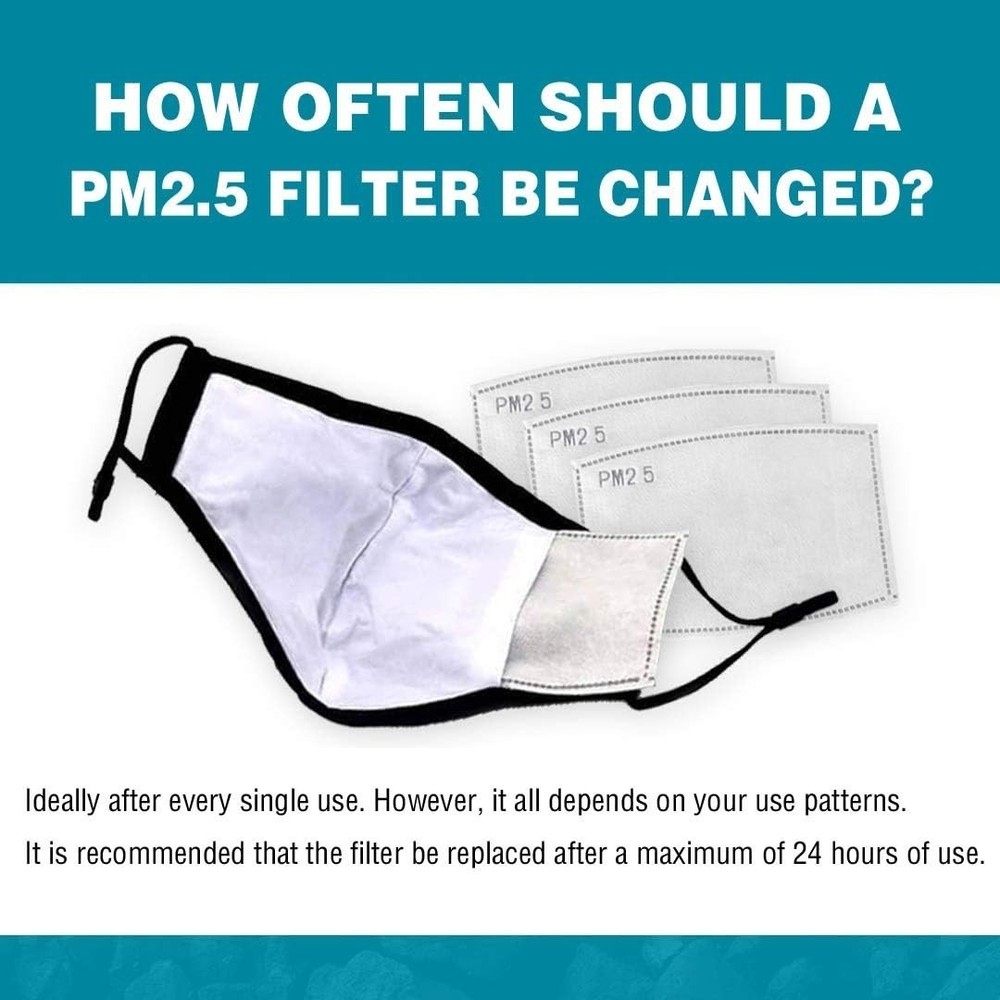 50 PCS PM 2.5 Filters Activated Carbon Filter Replaceable 50 pcs