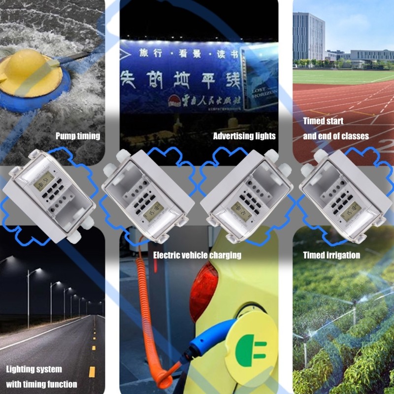 Heavy Duty Digital Program Timer Waterproof Programmable Outdoor Timer Component