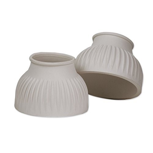 Double Thick Bottom Ribbed Bell Boots White XLarge