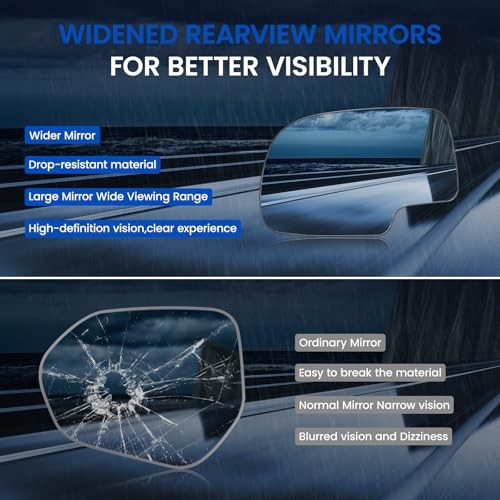 Driver Left Side Mirror Glass 12477843 Compatible Driver Side Mirror (Left)