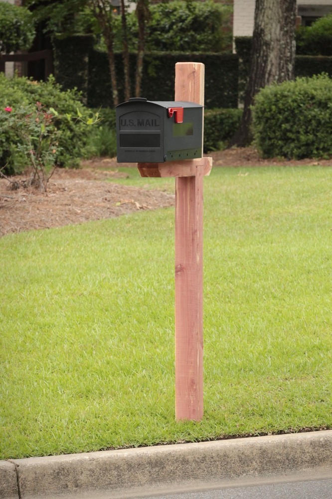 NIB 100% Architectural Mailboxes Patriot Black Plastic Medium Post-Mount Mailbox