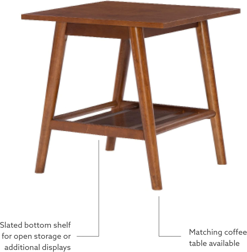 Melissa Mid-Century Walnut End Table
