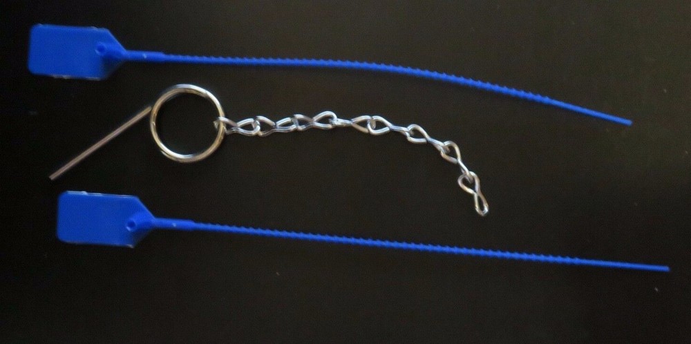 🔥🧯1-Fire Extinguisher Safety Pull Pin & Chain With 2-Tamper Flag Proof Seals