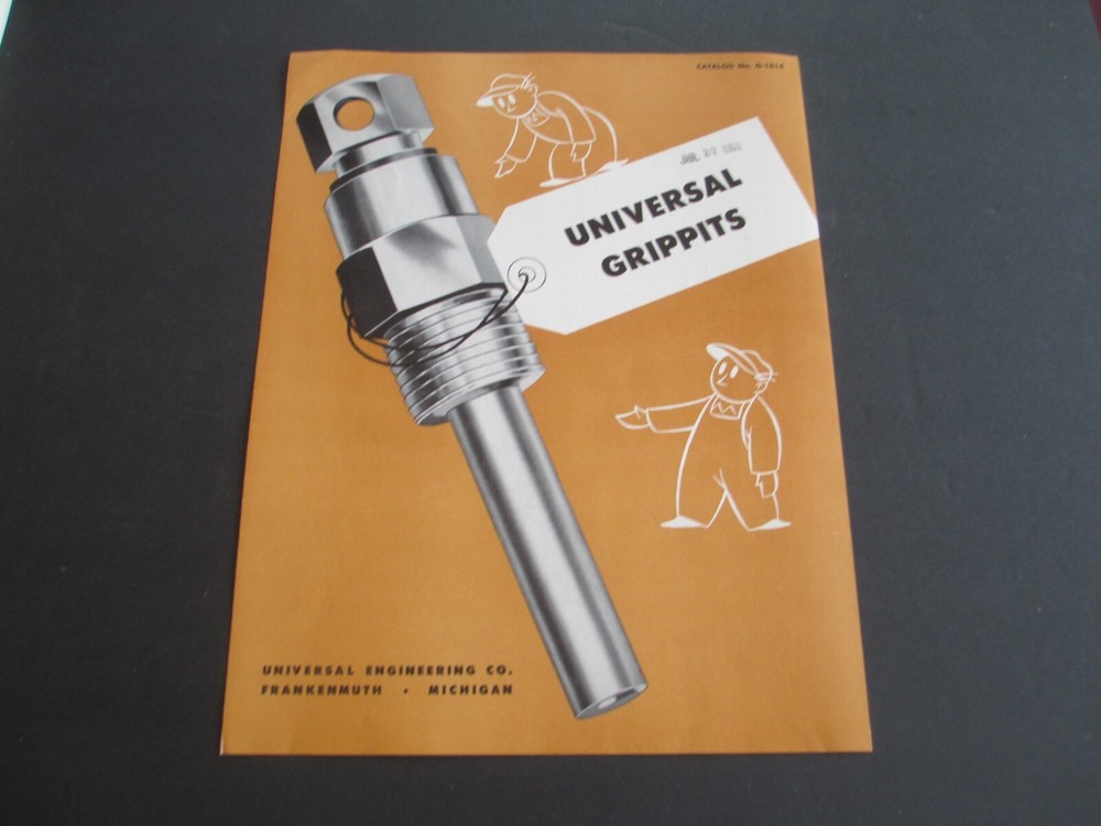 Vintage Universal Engineering Universal Grippits Brochure Catalog    B63
