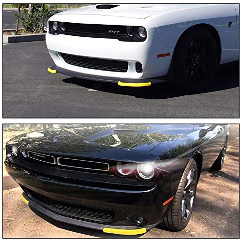 Front Bumper Lip Splitter Protector Replacement for 2015-2024 Model 1 Yellow