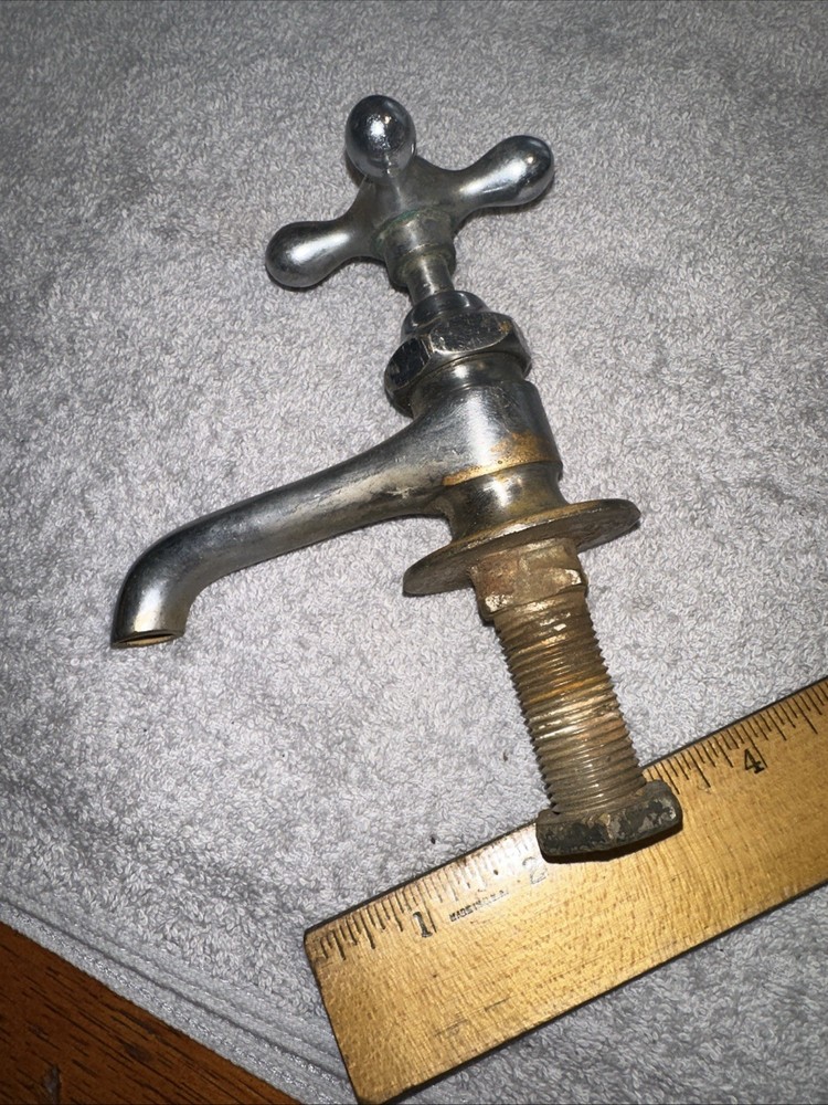 Antique BRASS Bathtub Kitchen Sink Basin Handle OLD Hot