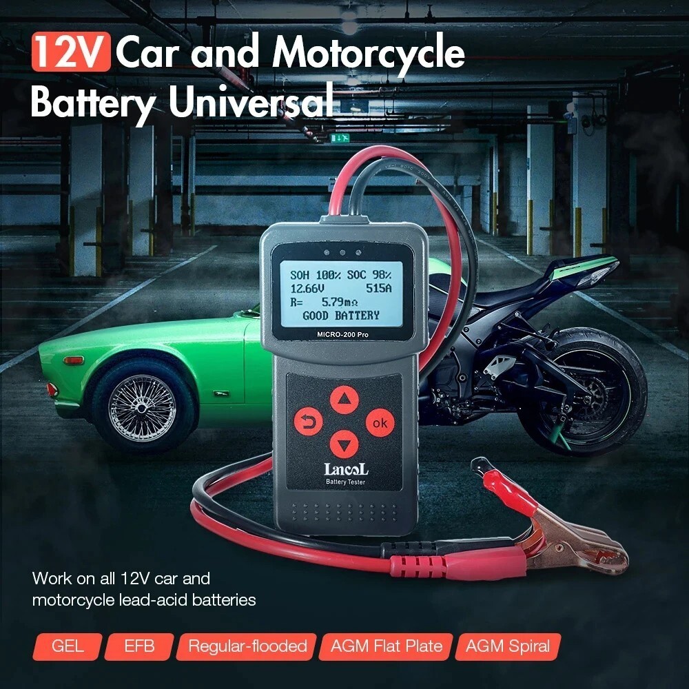 Lancol Micro-200Pro 12V 24V Car Battery Tester Battery Analyzer