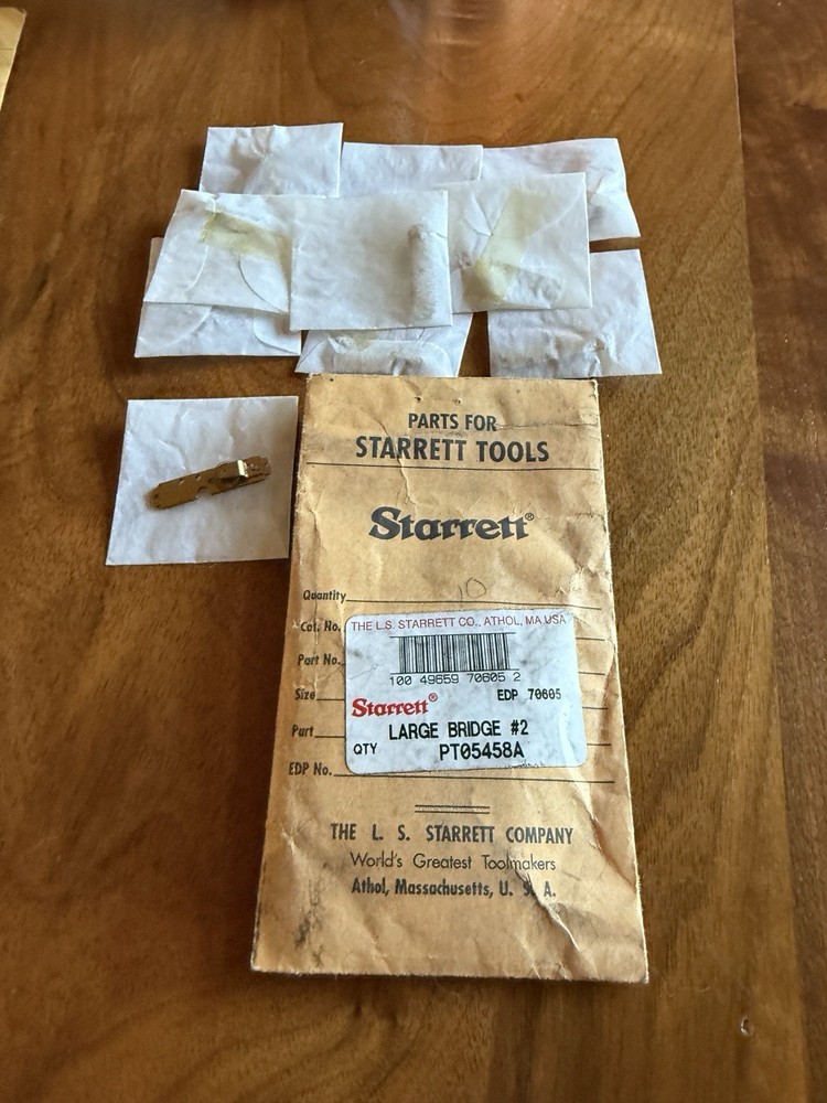 (9) Starrett PT05458A Large Bridge #2 Dial Indicator