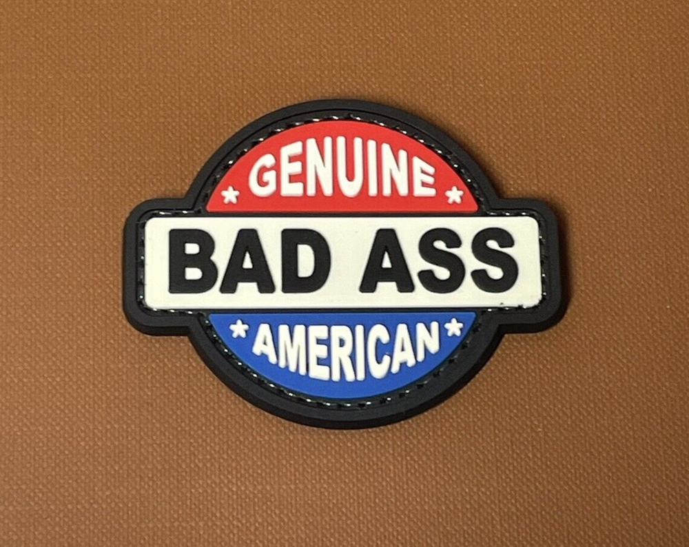 PVC Tactical Patch - Tactical Morale American Bad Ass Patch - Rubber Patch