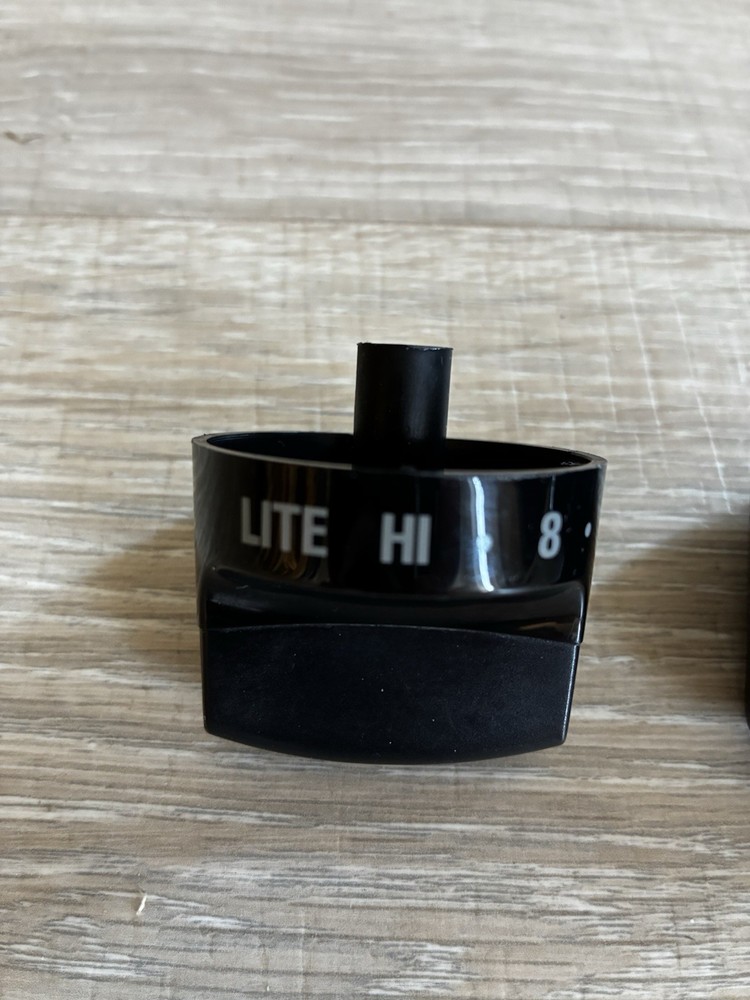 4 Pk 316442513 Range Surface Burner Knobs, Black Stove Control Knobs Replacement