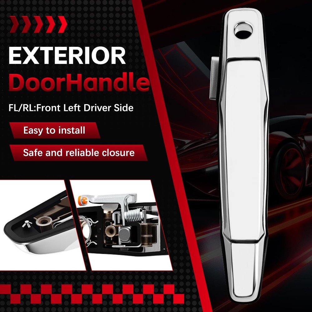 FAERSI Outside Exterior Door Handle Front Driver Driver, Left