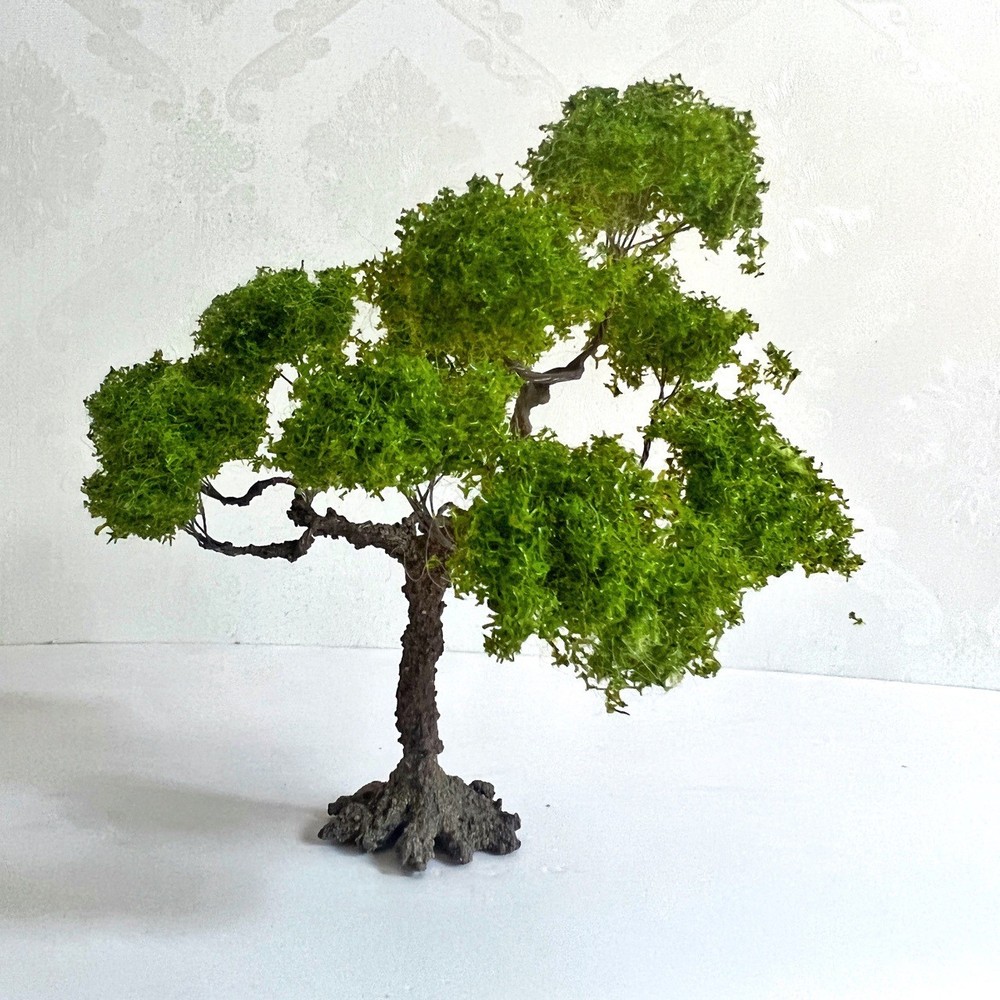 15cm Wire Scene Tree Decoration Mesh Model Tree Mini Landscape With Base