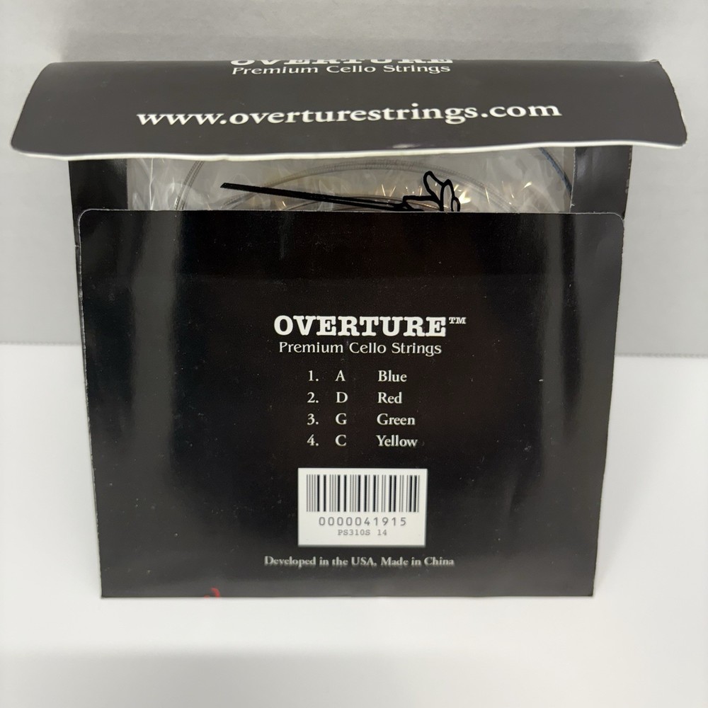 Overture Premium Cello Strings - Size 1/4 - Full Set