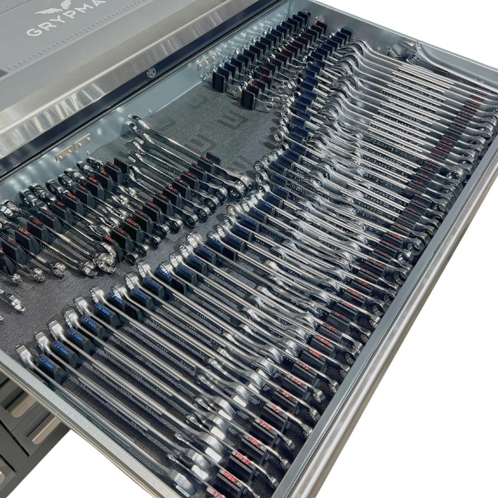 19 Modular Wrench Size Labels 1"–2" – Customizable Inserts for Tool Efficiency