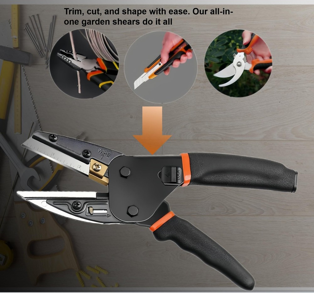 Upgraded Multipurpose Heavy Duty Scissors - Advanced All-Purpose Utility Indu...