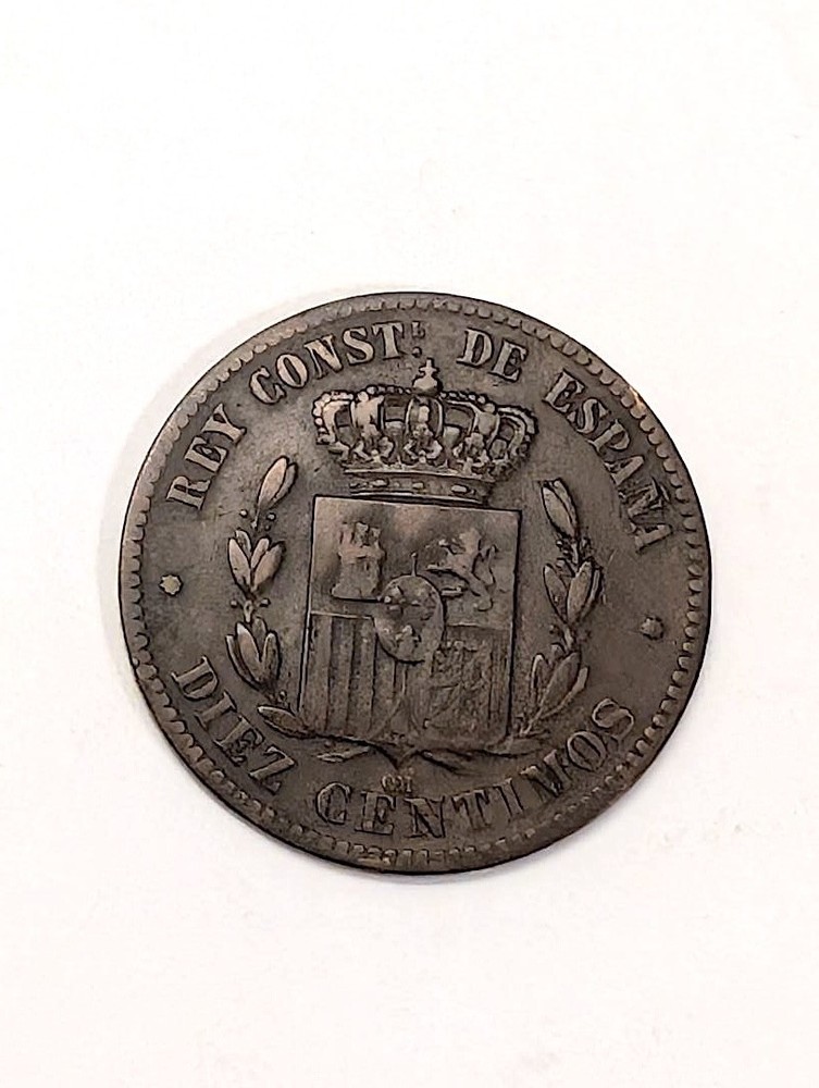 SPAIN - 1879 - 10 CENTIMOS - 16 M