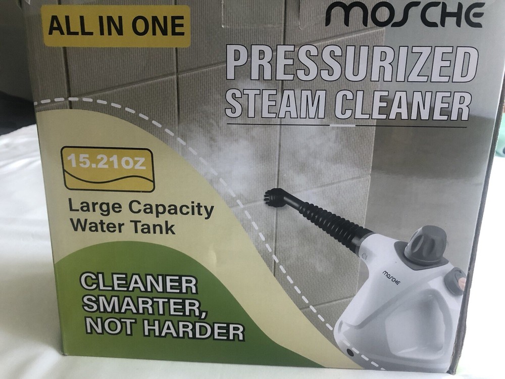 NewHandheld Pressurized Steam Cleaner with 11-Piece Accessory Set, Multi-Surface