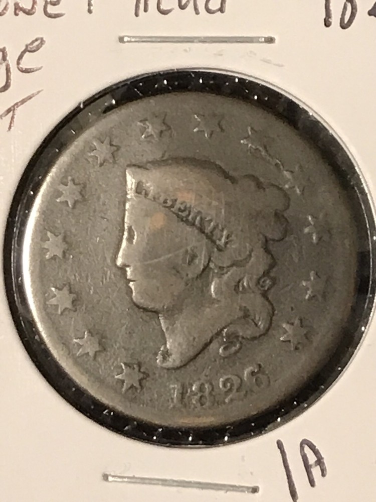1826/5 Coronet Cent G **LOWEST PRICED**