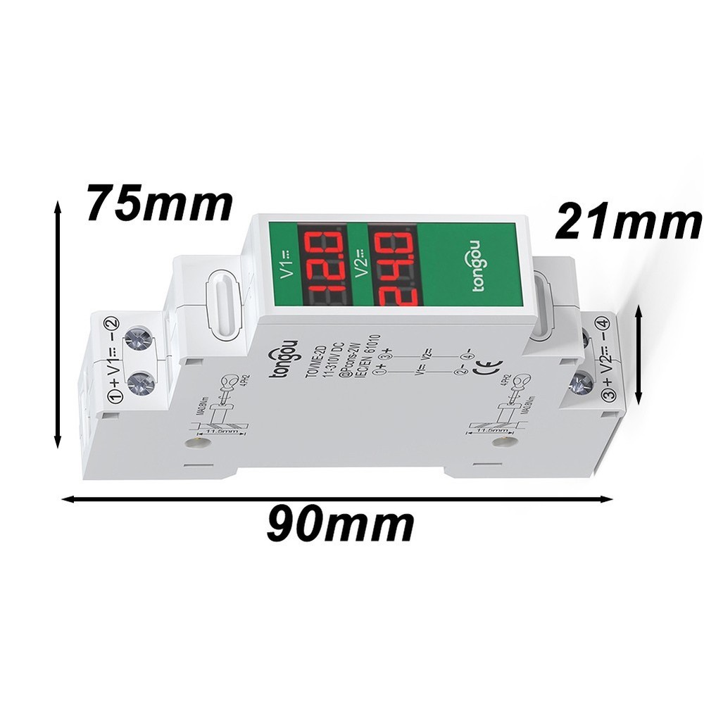 Innovative Design Meets Functionality in this Dual Way Volt Meter on Rails