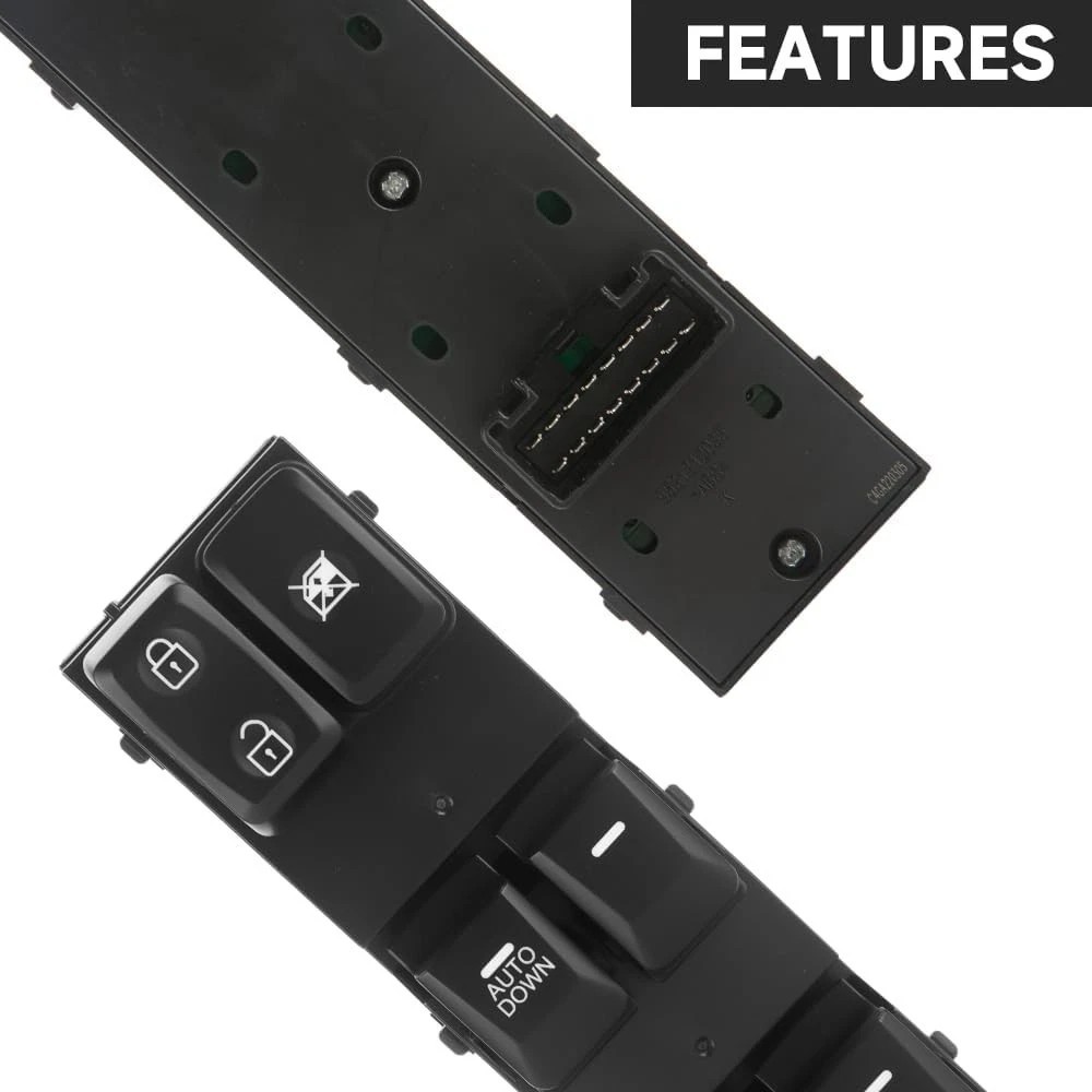 Front Left Driver Side Master Power Window Switch - Compatible for Kia