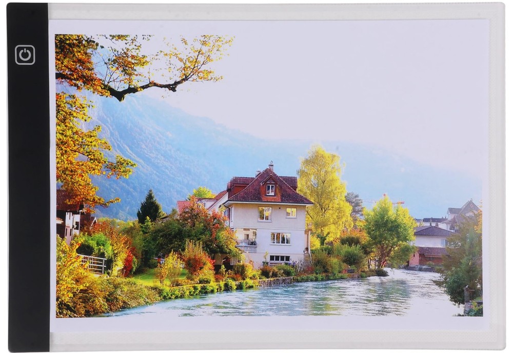A4 Light Pad for Diamond Painting, LED Copy Board Tracing Black