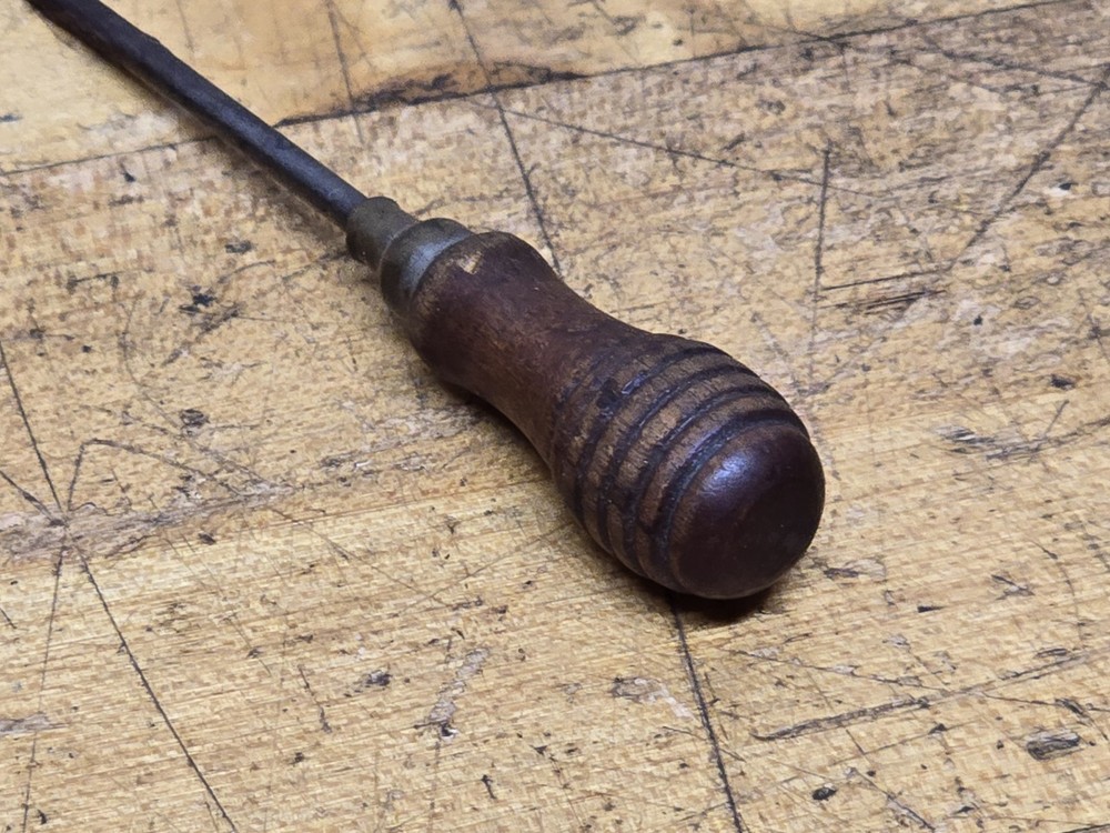 Vintage Wood Handle 4" Gunsmith Watchmaker Screwdriver