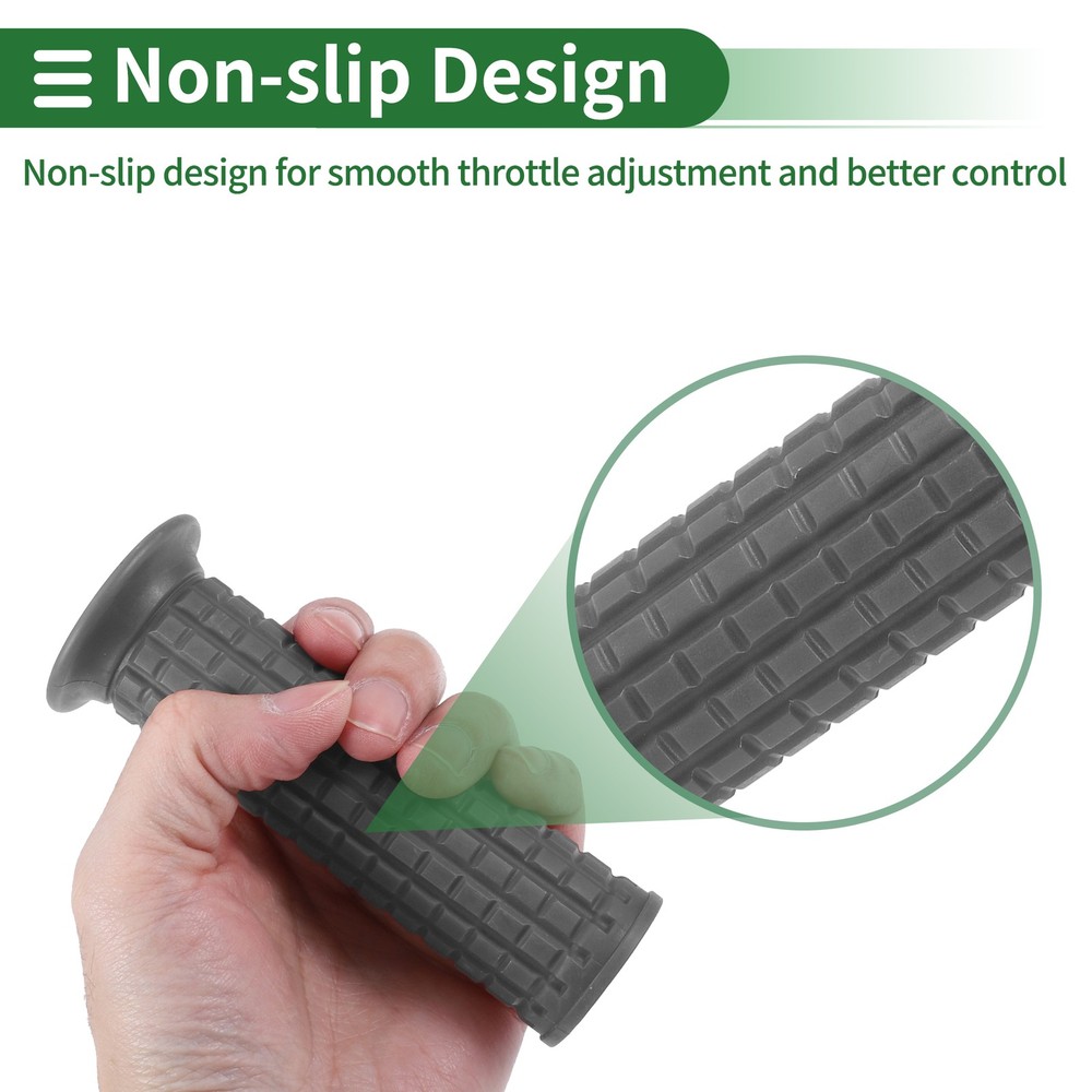 1" 25mm Motorcycle Knobs Handlebar Cover TPU Grey