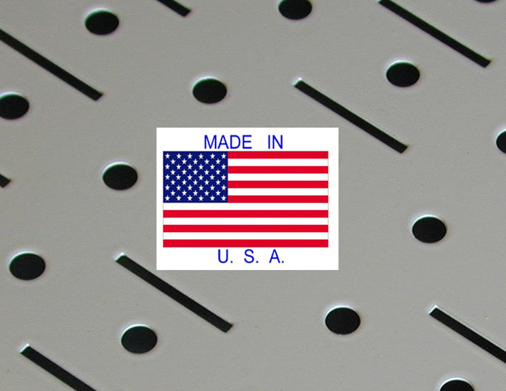 Metal Pegboard Panels - 4ft Wall Mounting Sheets, 2 Pack, 16"x48