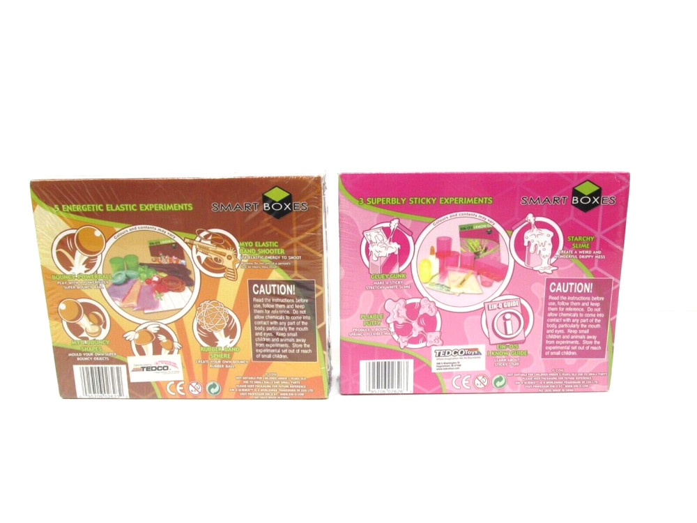 (2) Smart Boxes Elastic & Sticky Science Professor Ein-o NEW