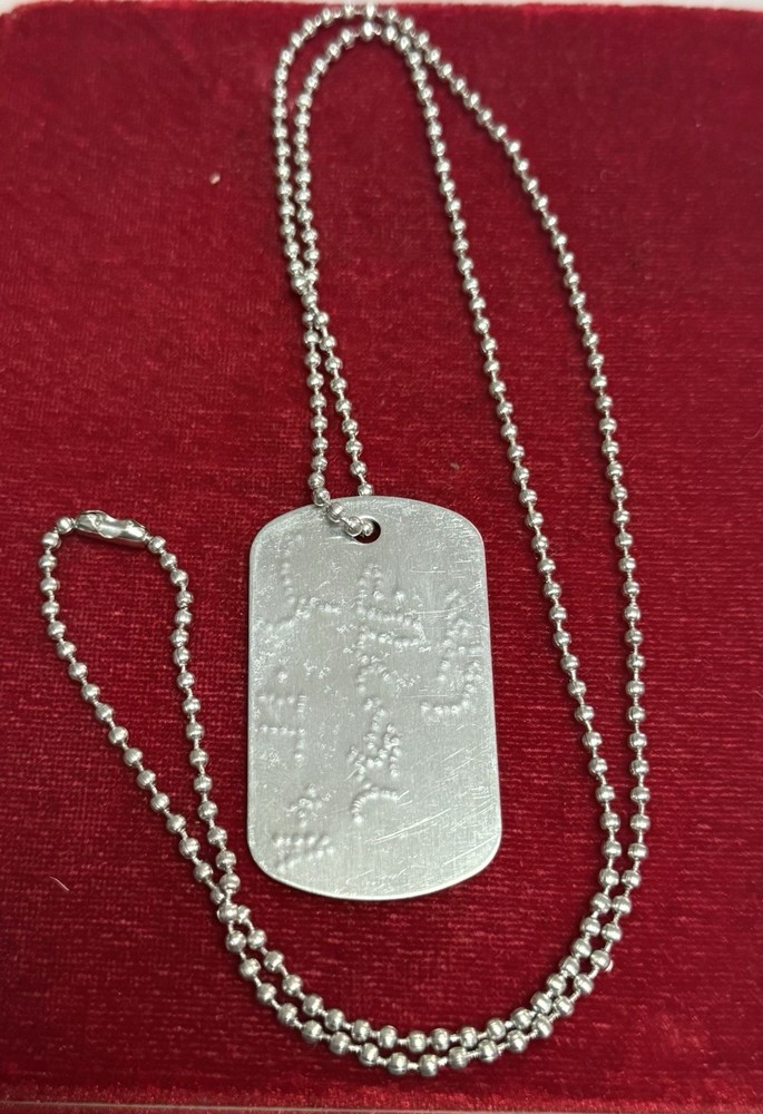 Iraq-Iraqi Army LT Colonel Identification Dog Tag.