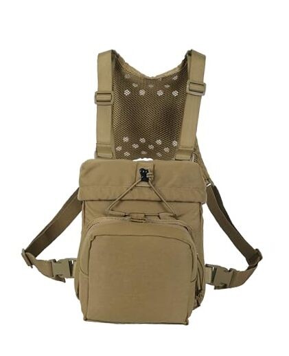 Tactical Universal Binocular Case, Binocular Harness Chest Pack with Durable,
