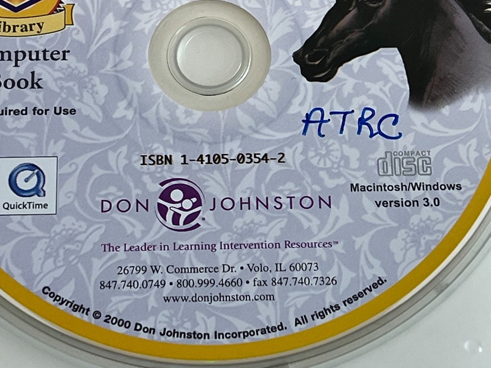 PP33: " Black Beauty" Don Johnston Computer Book