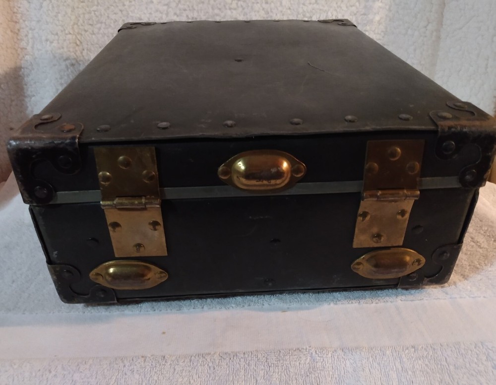 Black Small Suitcase Briefcase Excelsior Case Chest Vintage