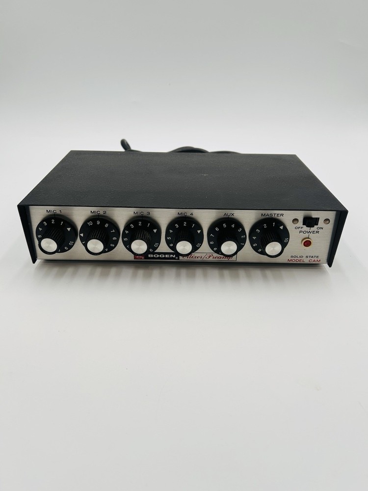 Bogen Mixer Preamp Solid State CAM Model Lear Siegler A55 Power Up UNTESTED VTG