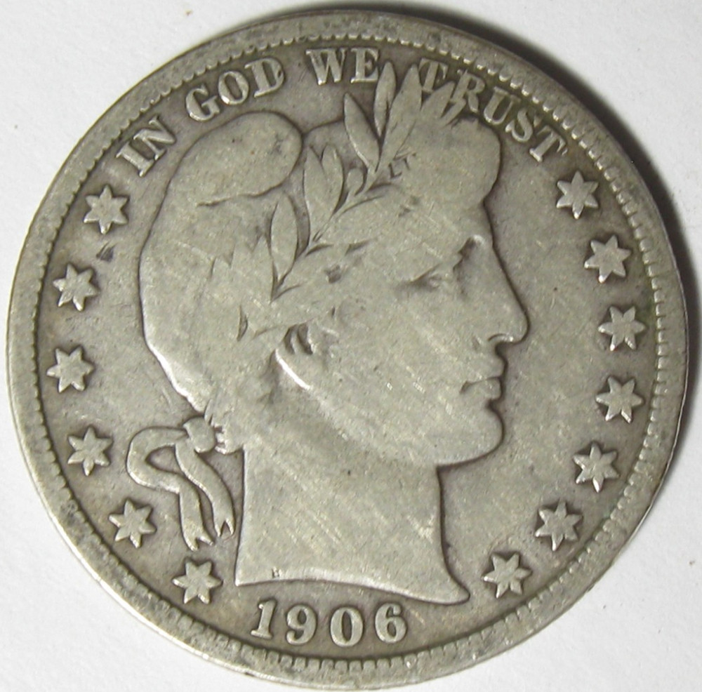 1906-D Barber Half Dollar - #11105-18