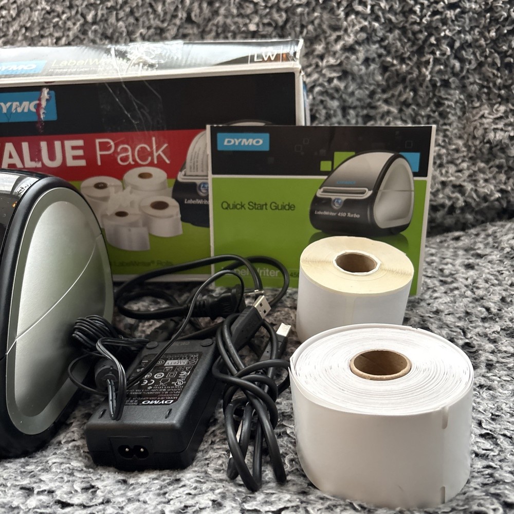 Dymo LabelWriter 450 Printer Value Pack With Labels Preowned Works