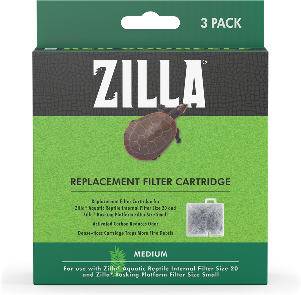 Zilla Replacement Filter Cartridges Medium, 3 Count ( Pack of 1)