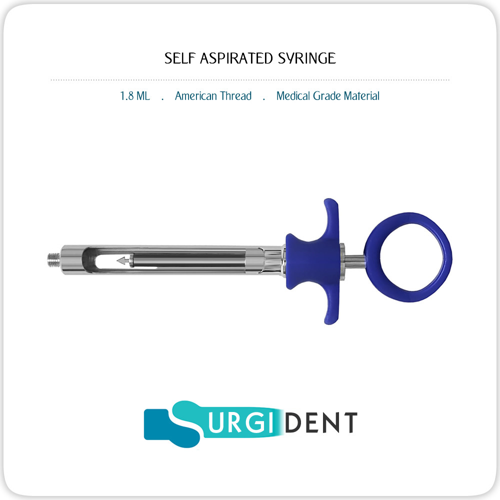 SELF ASPIRATING SYRINGE 1.8 ML AUTO PASSIVE "AMERICAN THREAD"