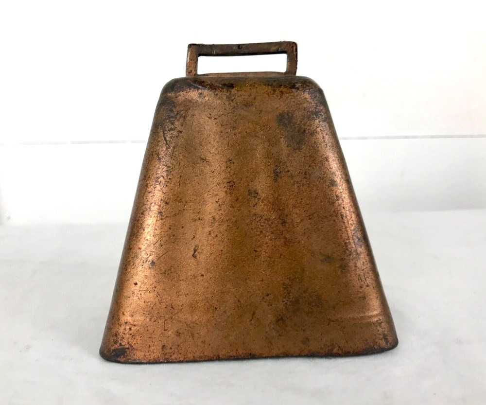 Old Copper Cowbell. 3-1/2"