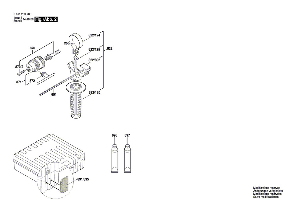 New Bosch 160202508X Auxiliary Handle